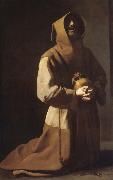 St. Franciscus in meditation Francisco de Zurbaran